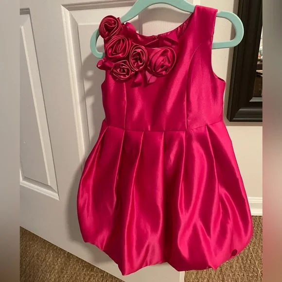 🩷BAKER by Ted Baker NWOT Barbie pink toddler dress size 2-3 - Picture 1 of 9